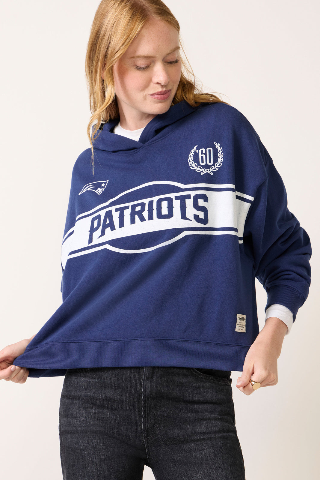 Patriots Oversized Crop Hoodie