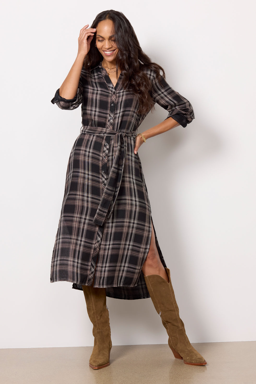 Aza Fashions Multicolor Checkered Dress Girls Dress KYMIDY Girls Buffalo  Plaid Maxi Dress Long Sleeve Holiday Dress With Belt Red 12T Size With  Pockets Kids Fancy Dress