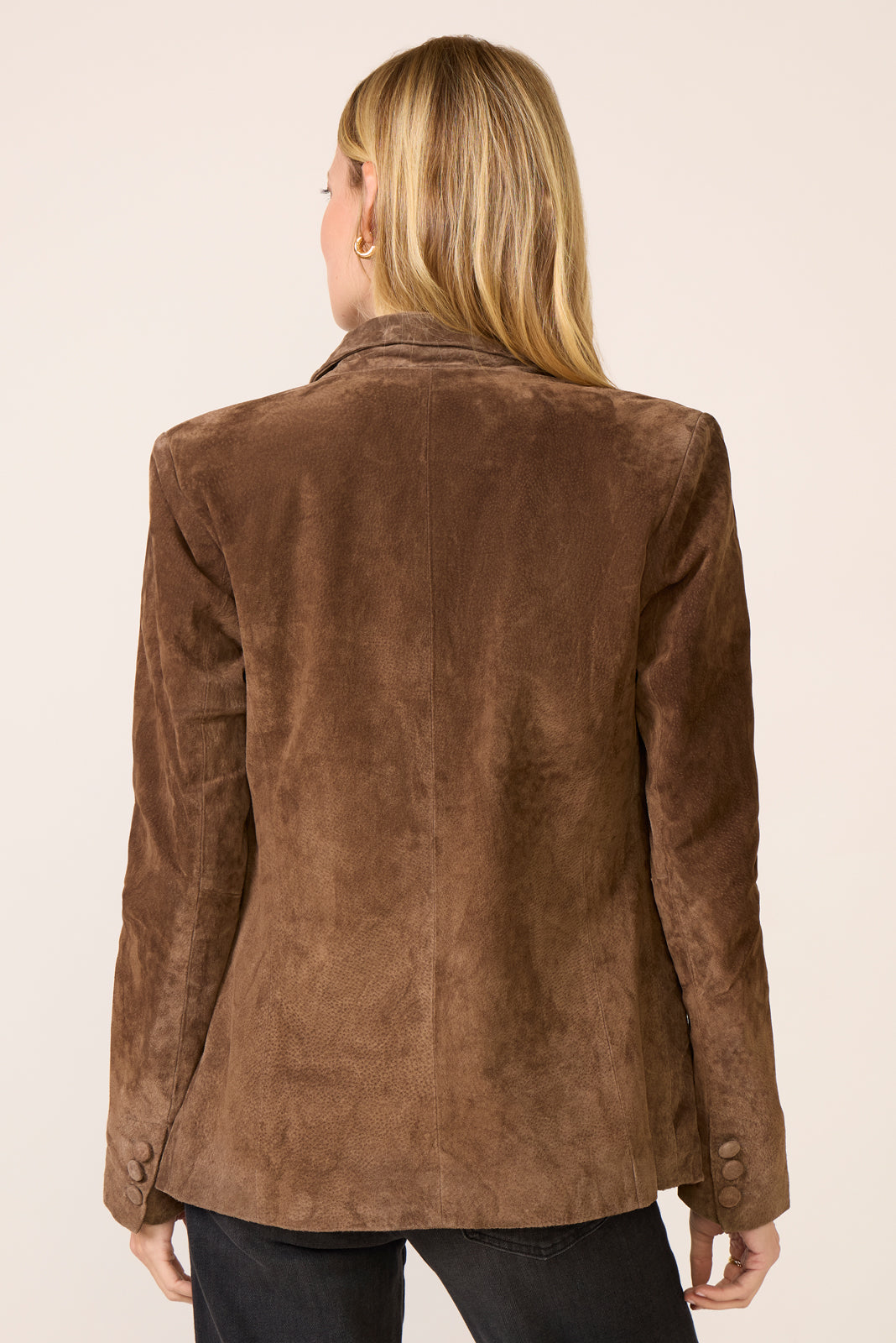 Black Coffee Suede Blazer