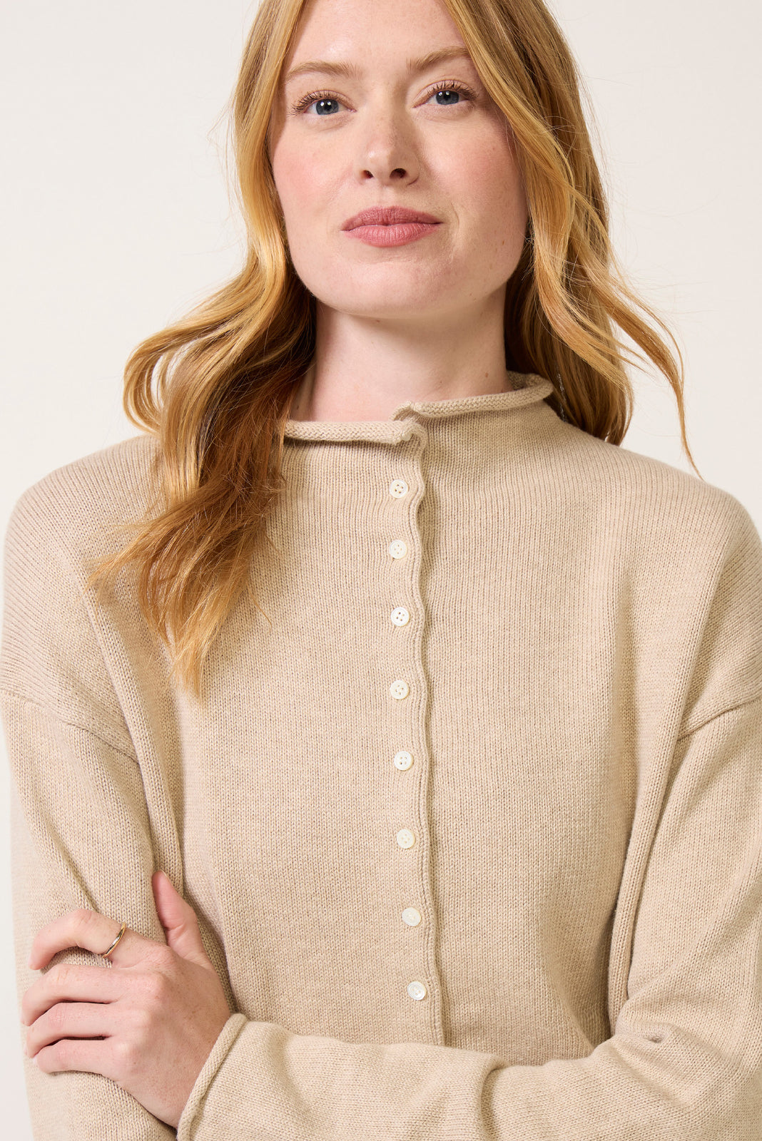 Taylor Roll Neck Cardigan