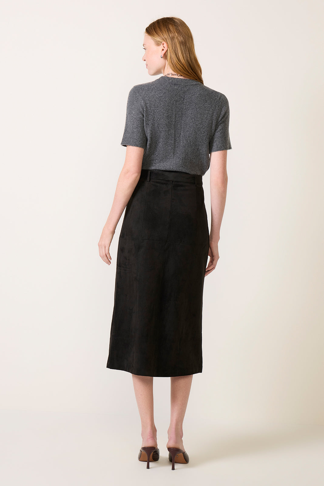 Shelly Suede Midi Skirt