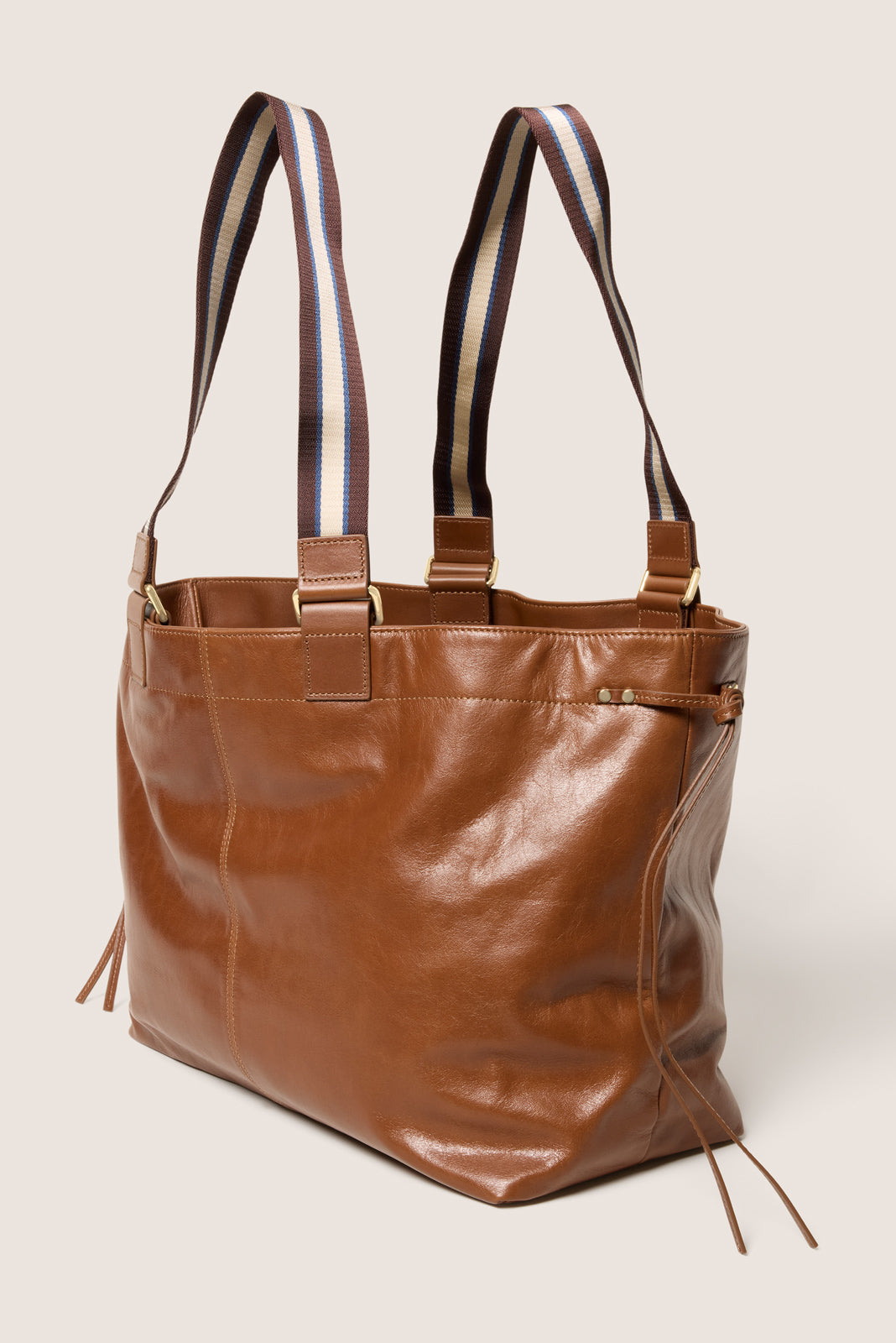 Teagan Leather Varsity Tote