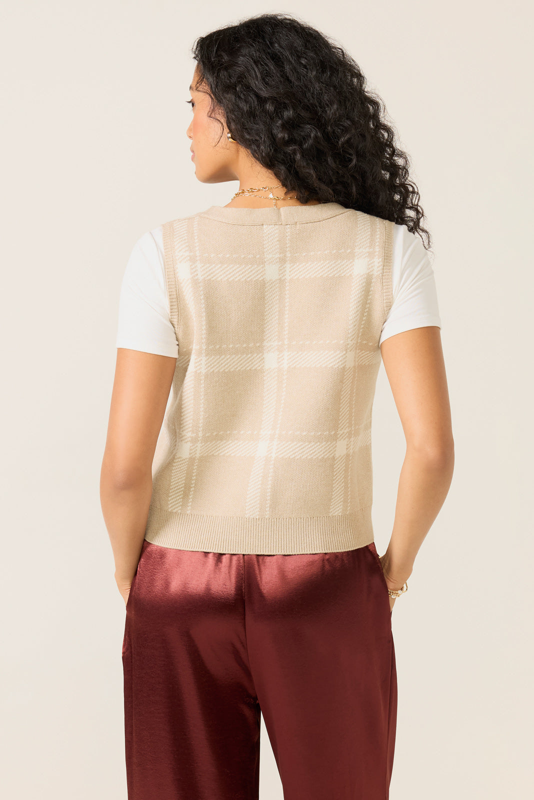 Oliver Plaid Sweater Vest