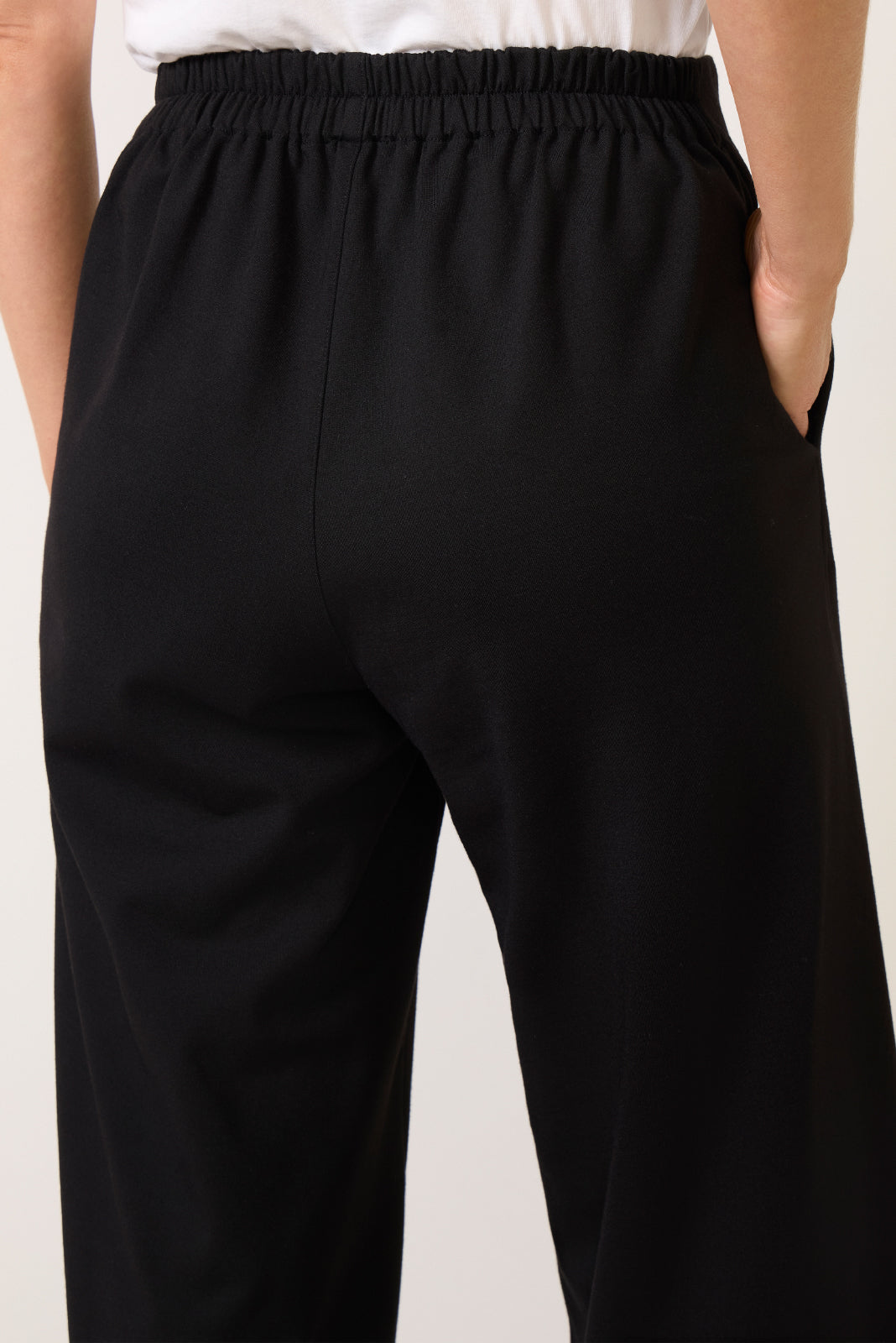 Ponte Knit Barrel Pant