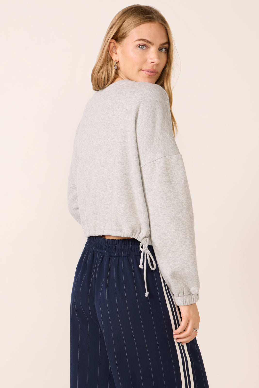 Keyara Tie Bottom Sweatshirt