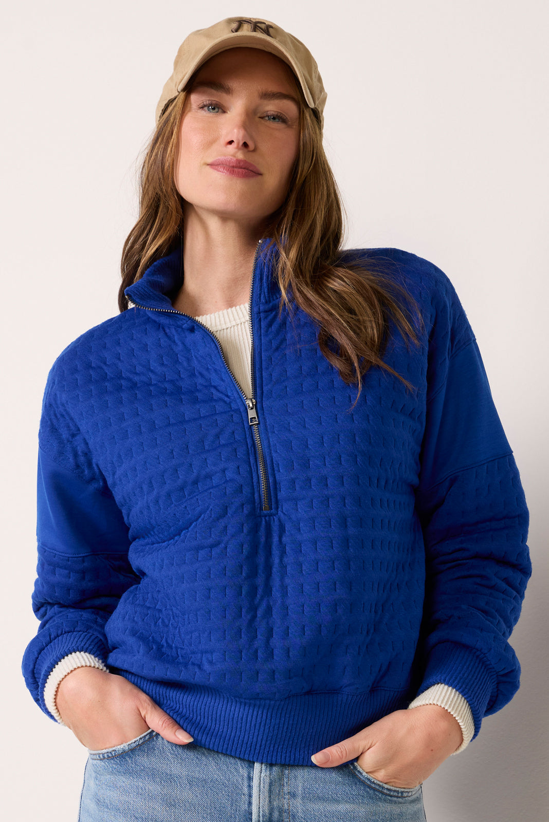 Landon Quilted Bubble Sweatshirt