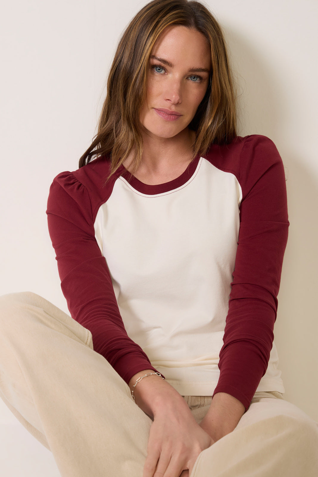 Beth Long Sleeve Baseball Tee