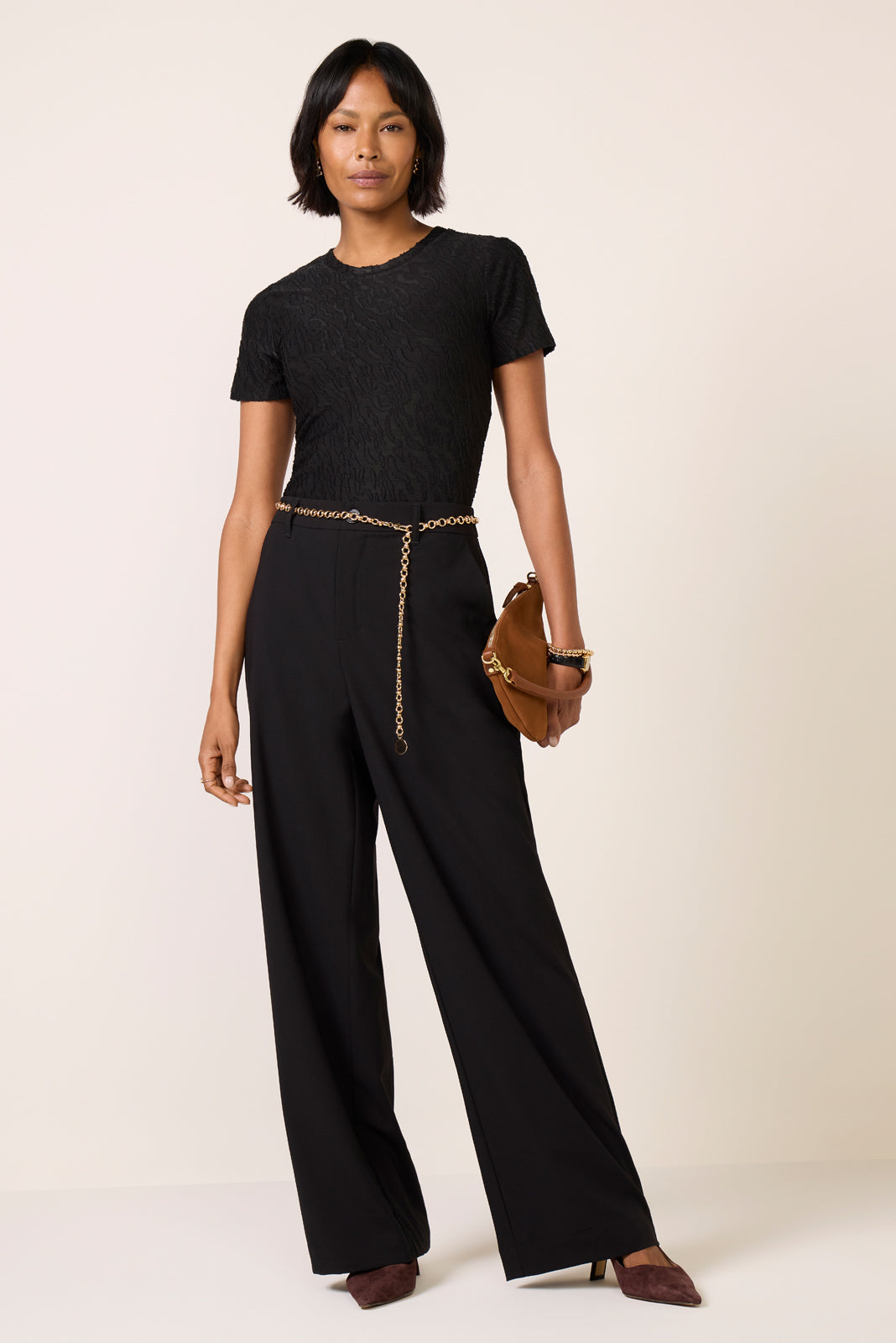 Mitchie Burnout Short Sleeve Top