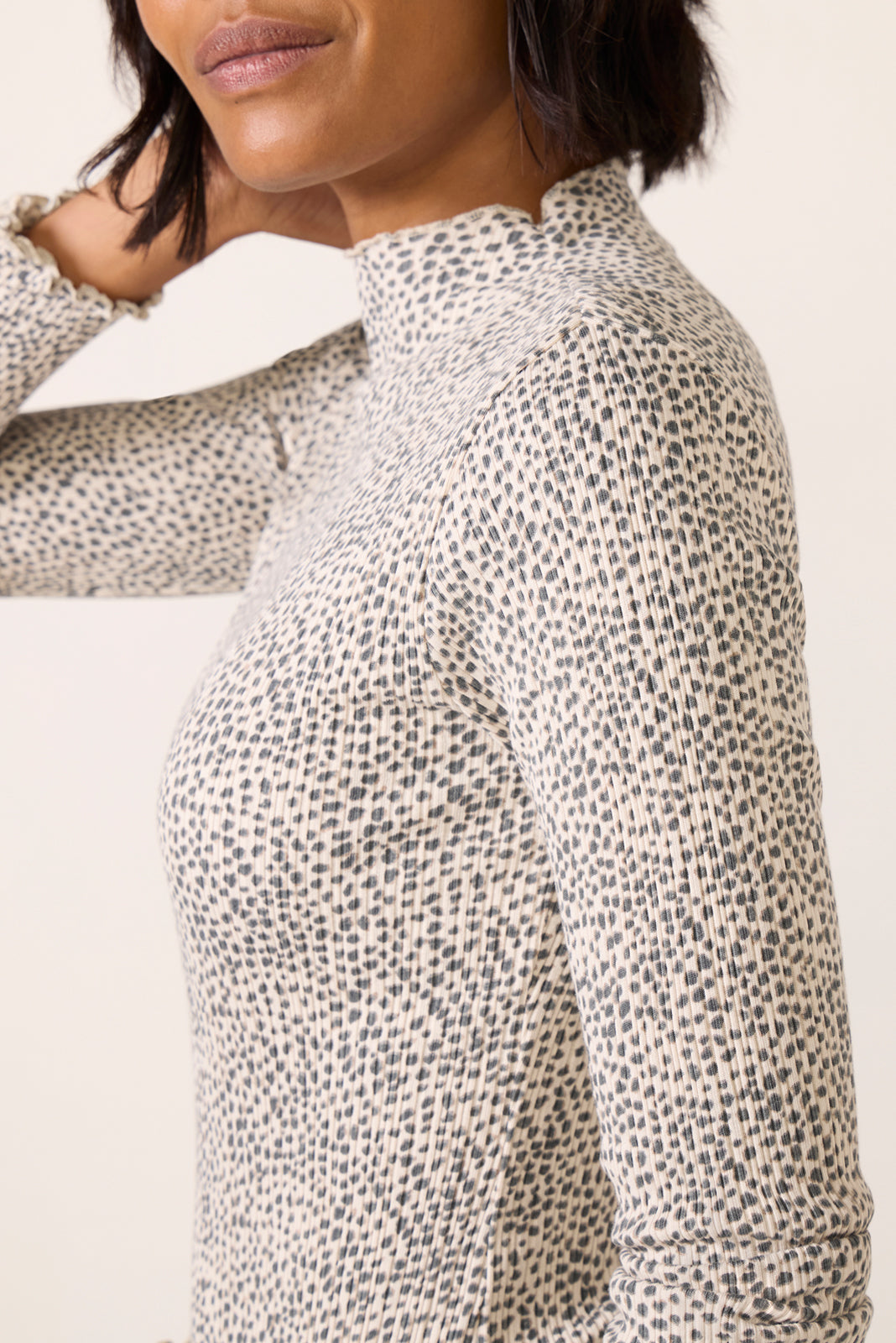 Brenna Mock Neck Top