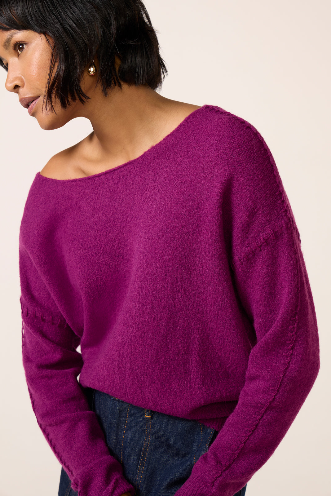 Jessie Whipsitch Off Shoulder Sweater