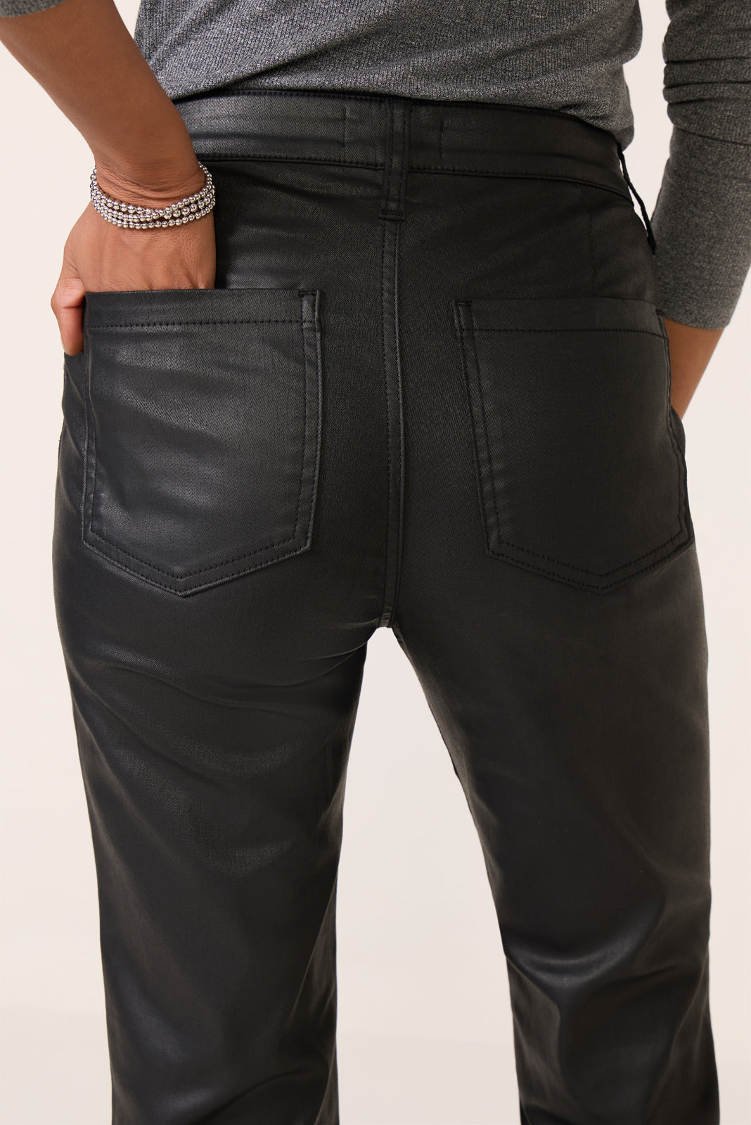 Coated Kelsey w Zip Pant