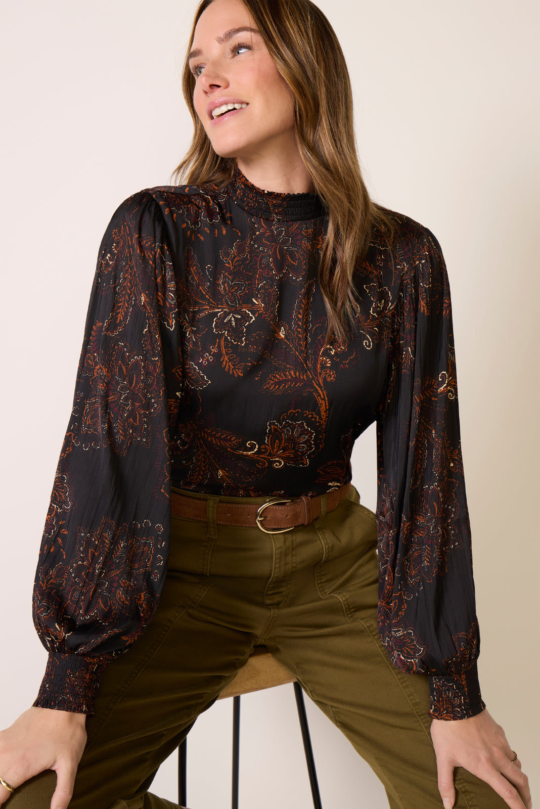 Rory Volume Popover Blouse