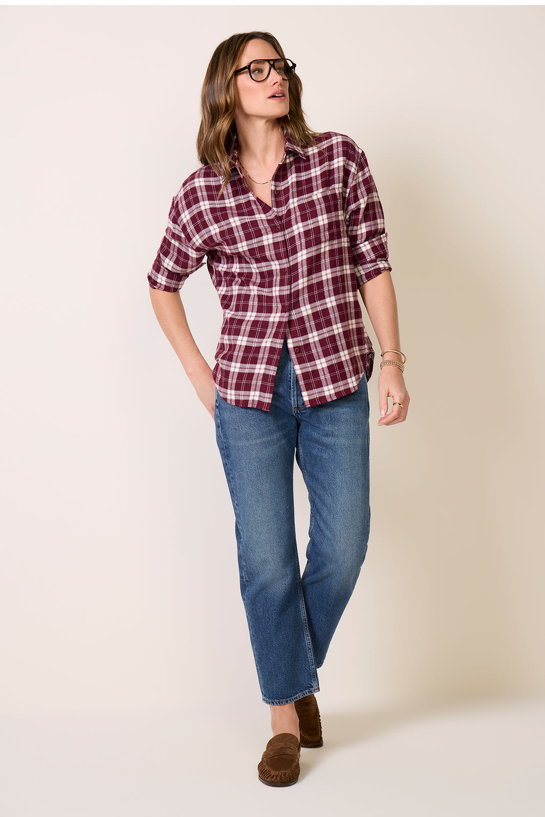 River Plaid Button Down