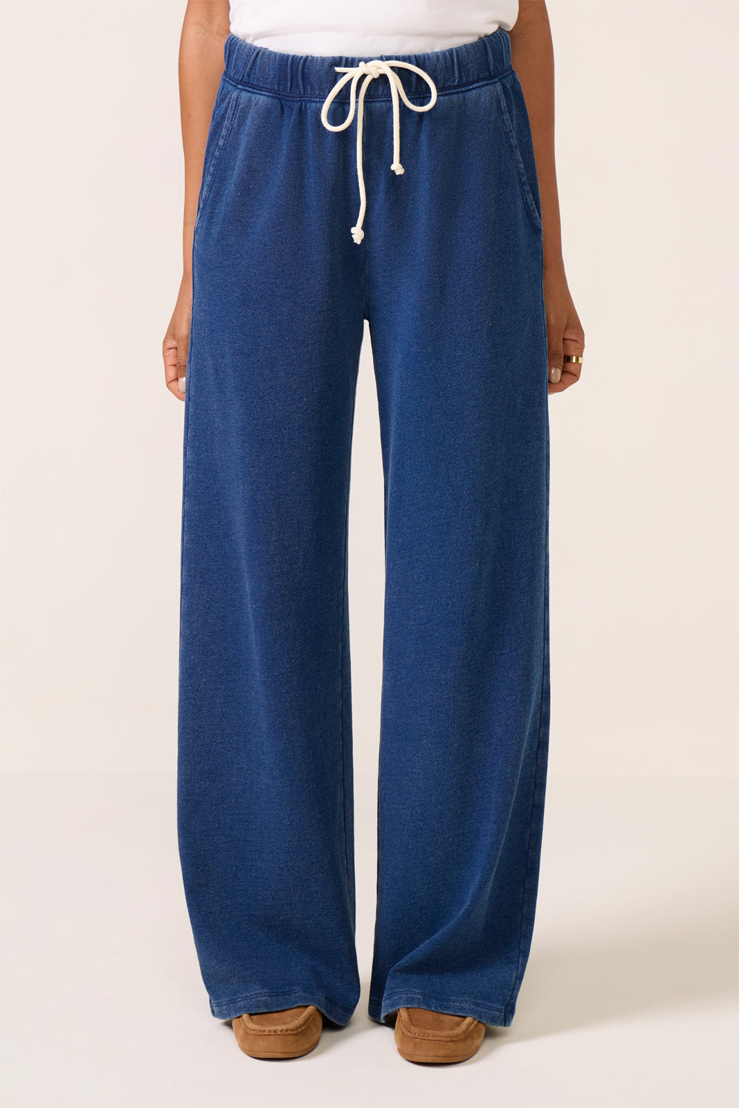 Hunter Knit Denim Wide Leg Pant