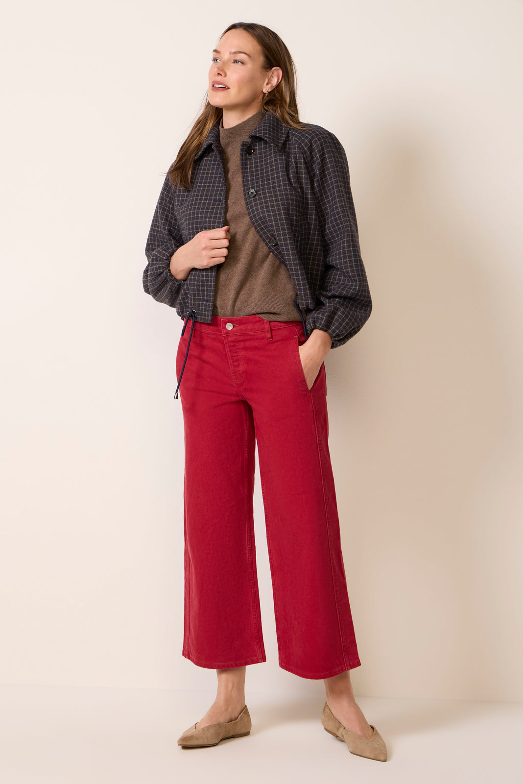 Vintage Wide Mid Crop