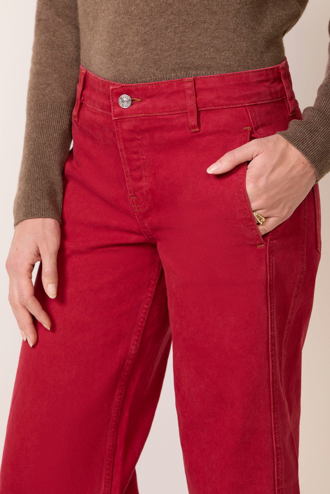 Vintage Wide Mid Crop