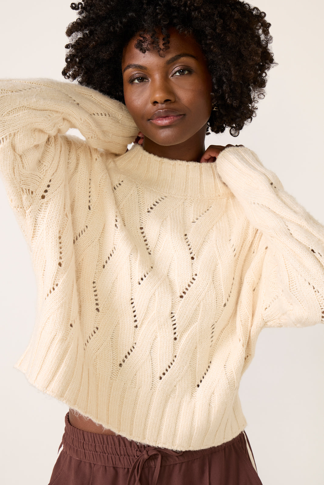 Virgina Mock Neck Pullover