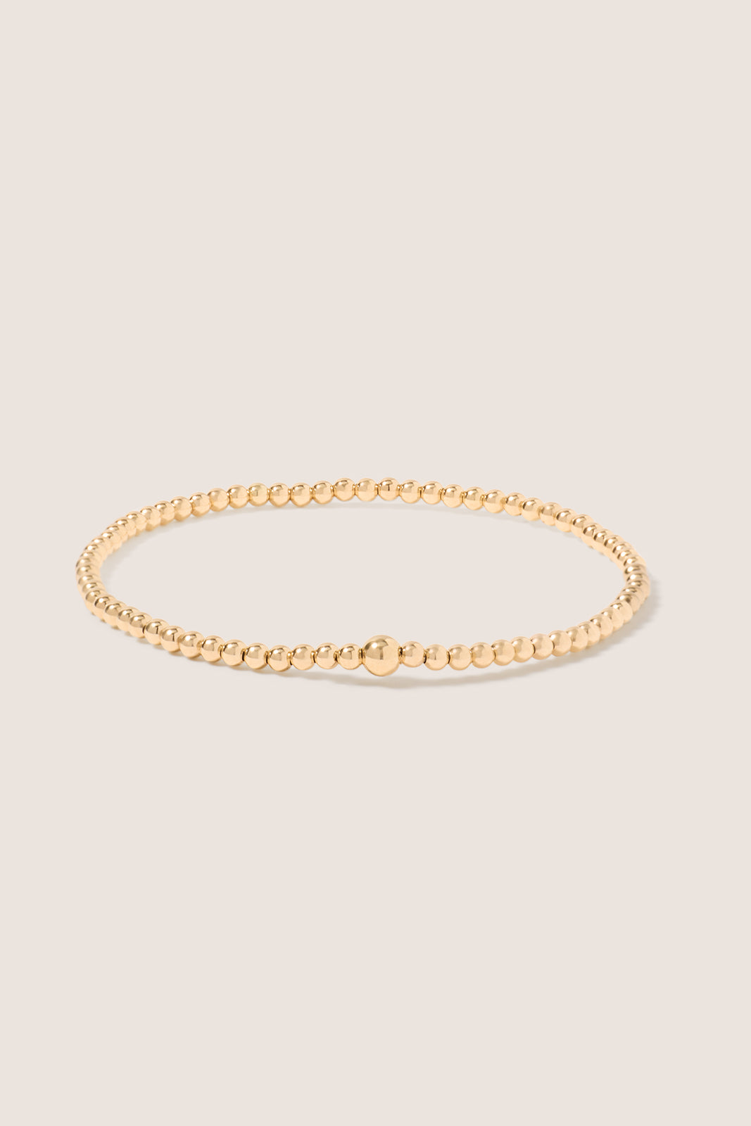 Classic Gold 2.5mm Bead Bracelet