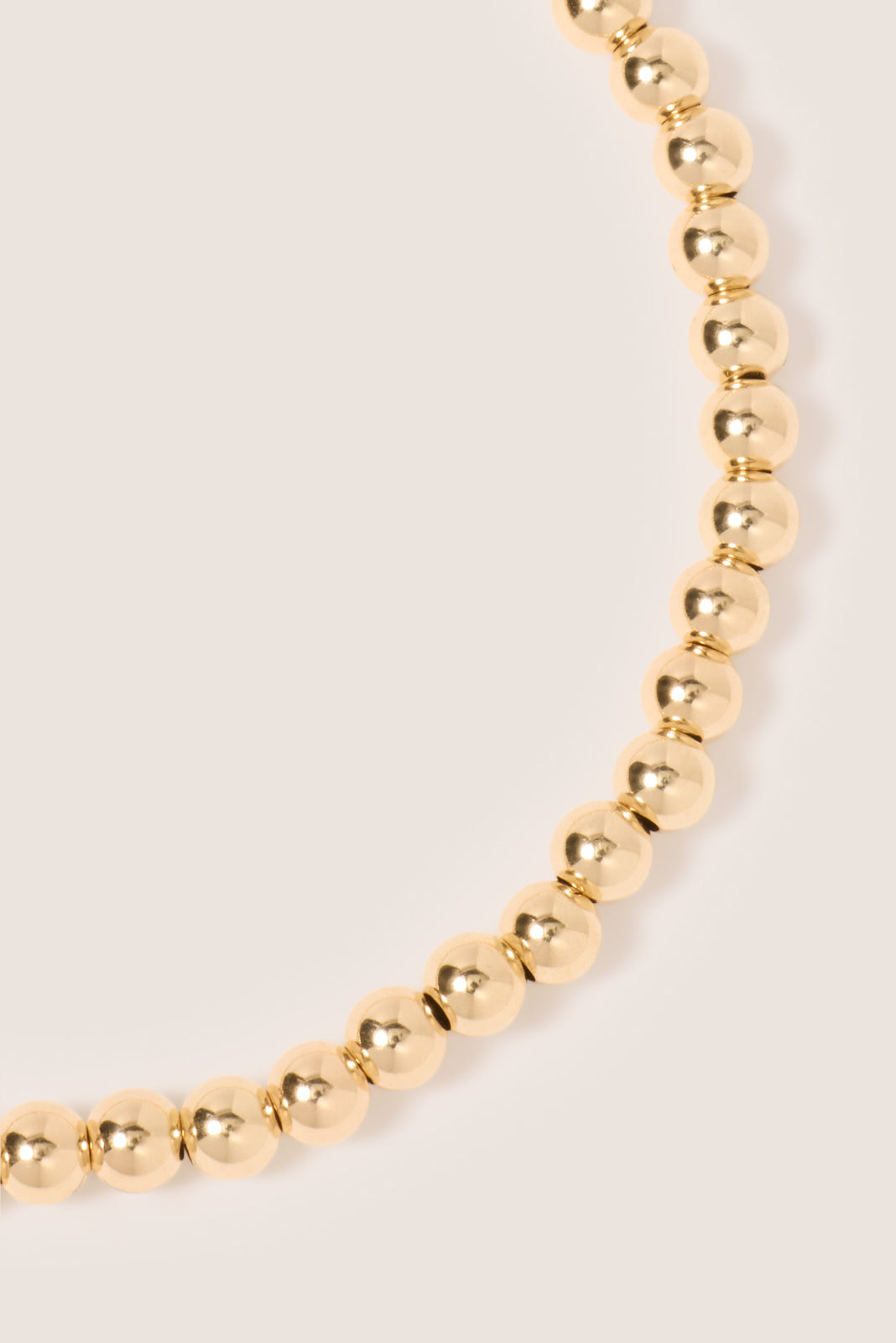 Classic Gold 4mm Bead Bracelet