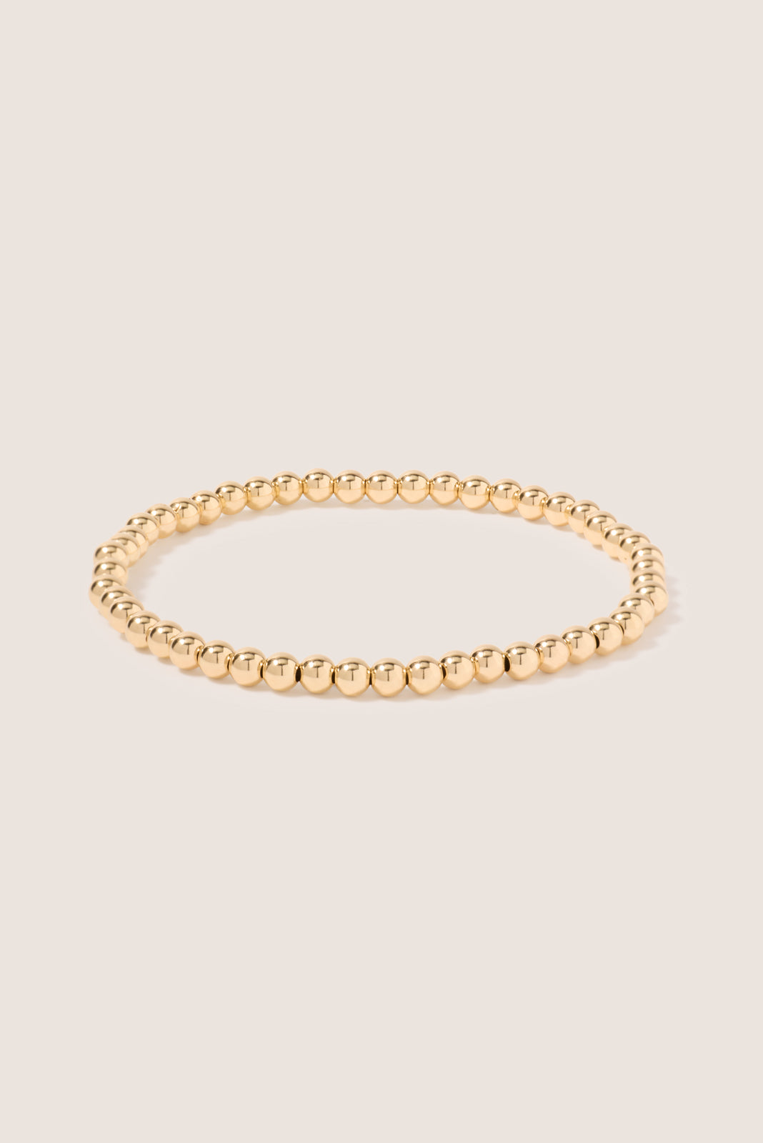 Classic Gold 4mm Bead Bracelet