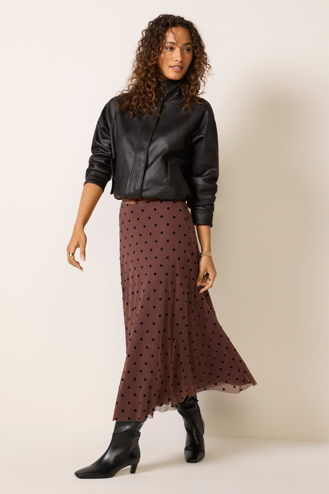 Jordan Mesh Midi Skirt
