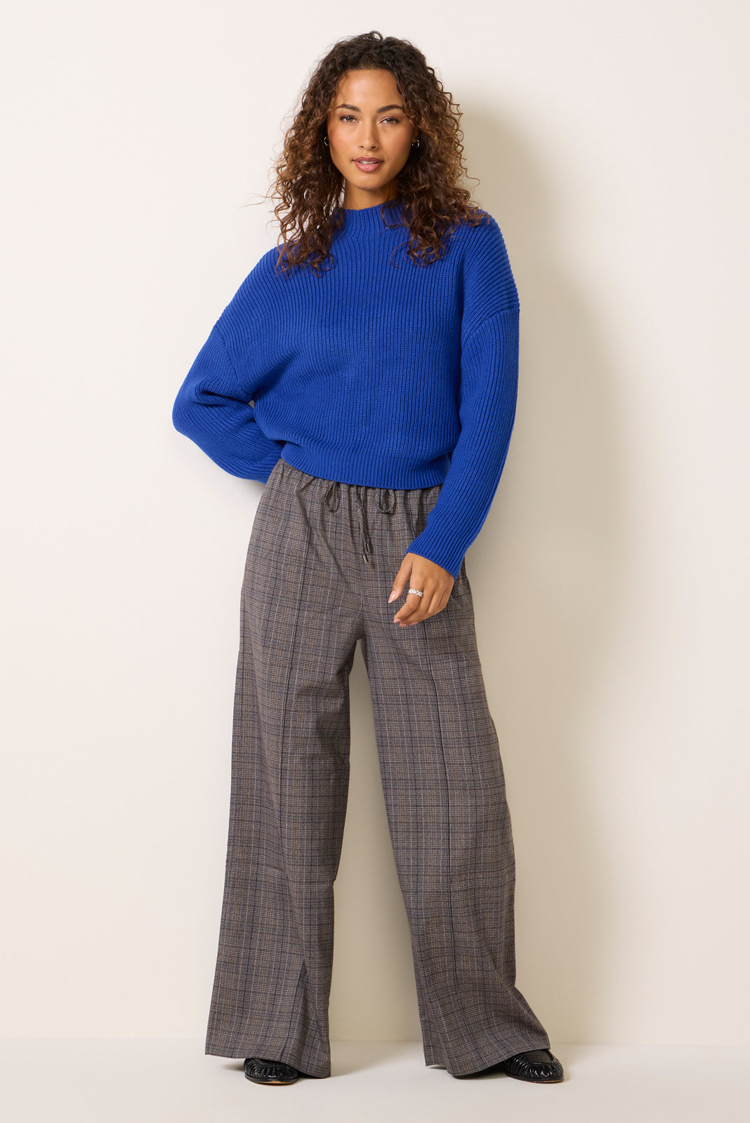 Babysoft Mock Neck Rib Pullover