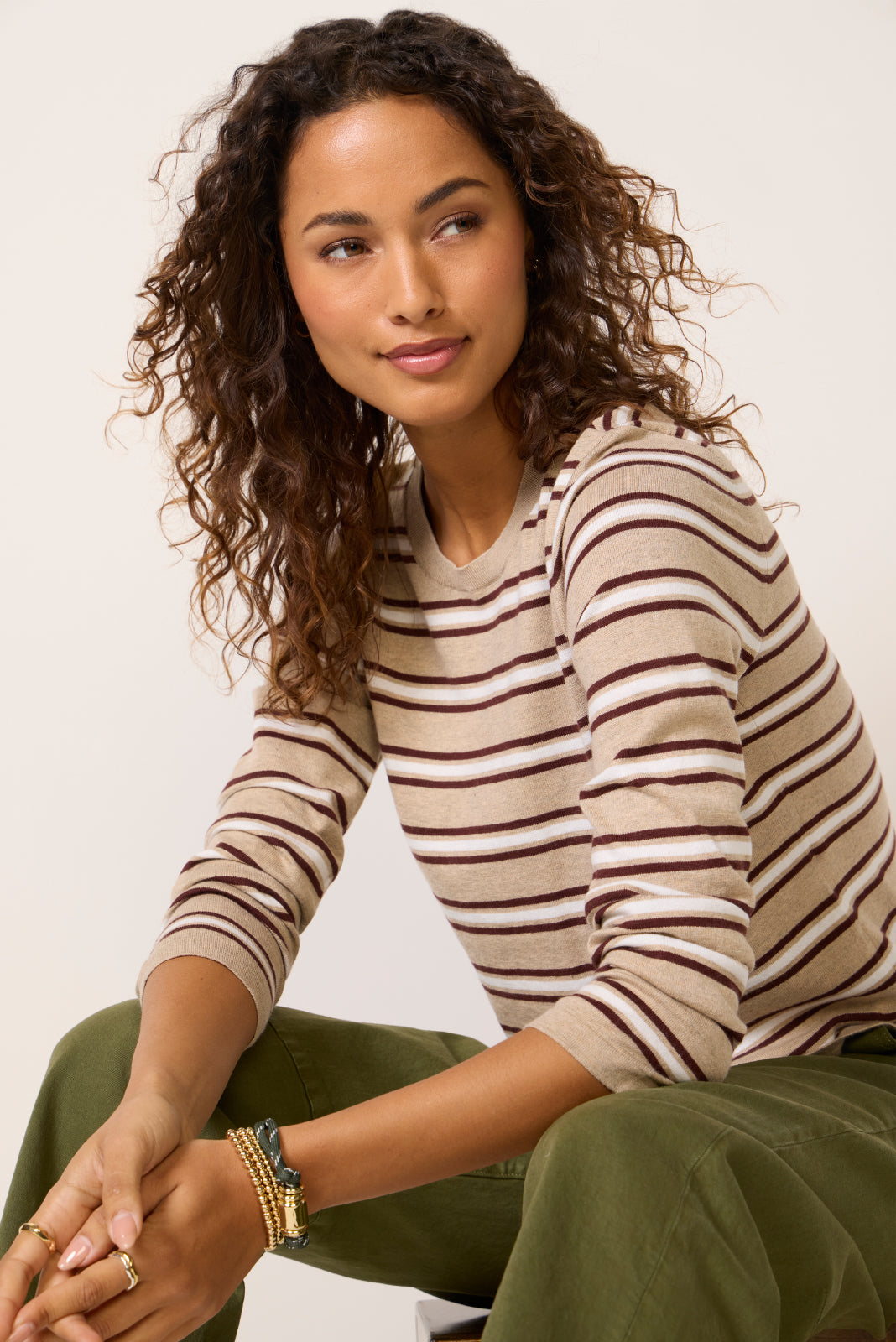 Davie Long Sleeve Sweater Tee