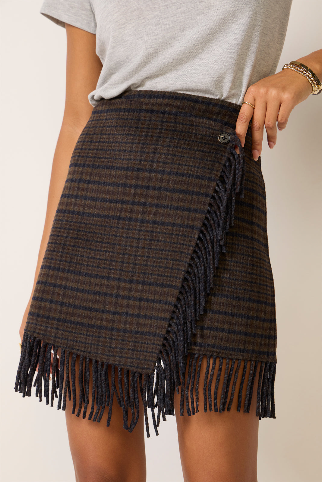 Vista Fringe Mini Skirt