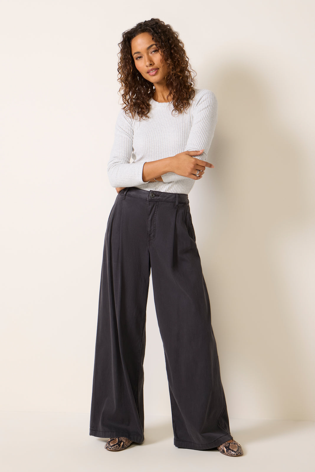 Flora Ribbed Long Sleeve