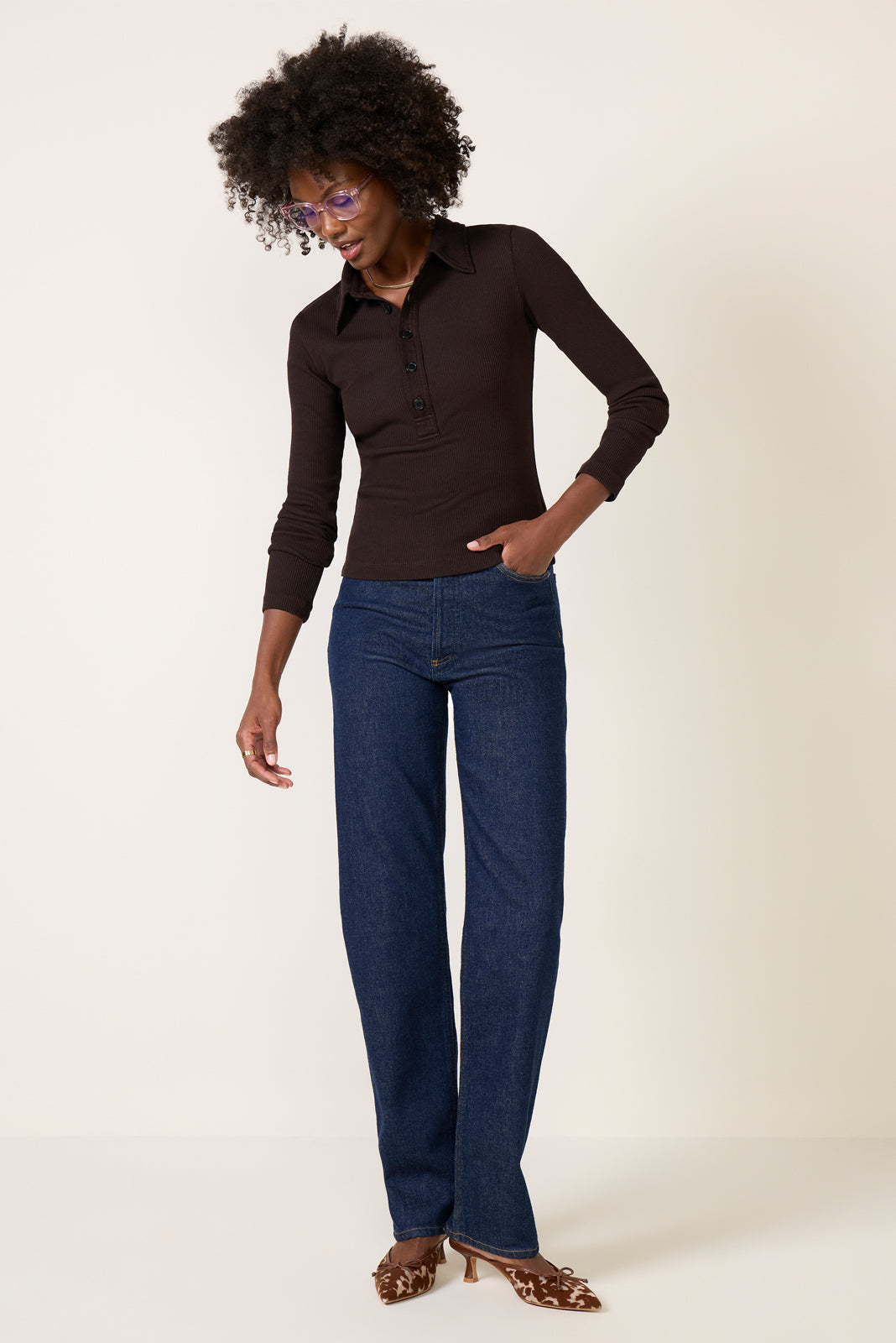 Long Sleeve 60`s Polo