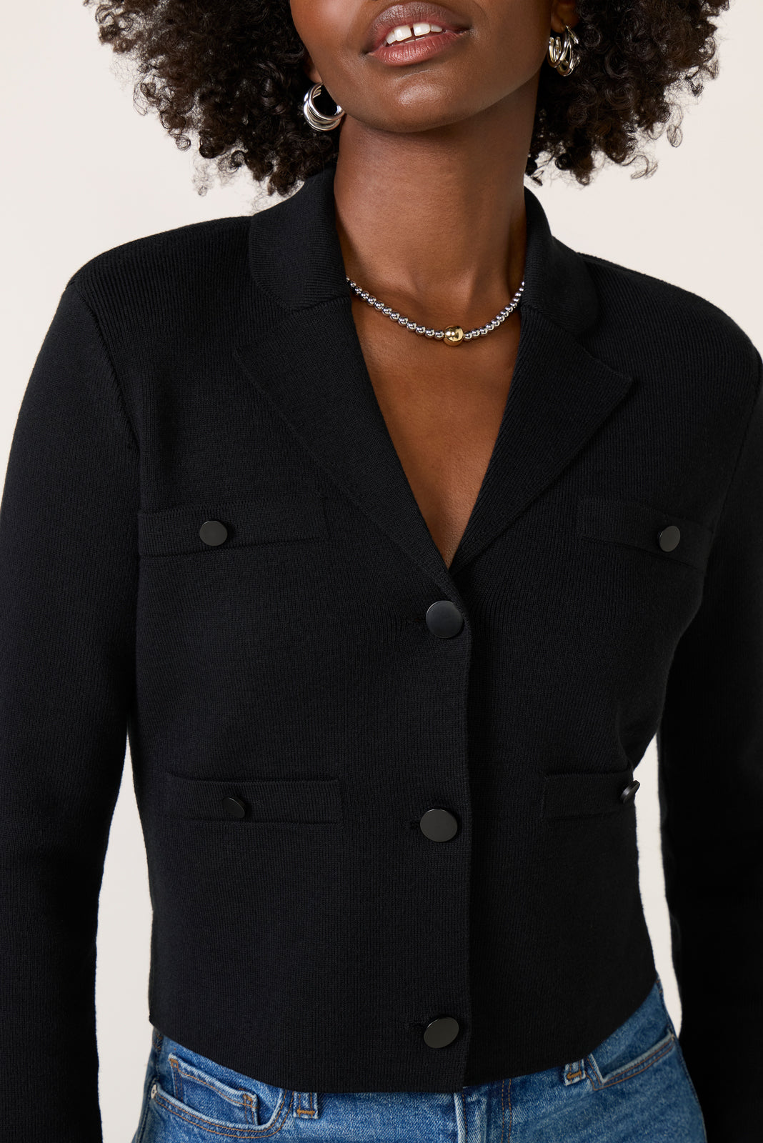 Andie Two Button Knit Jacket