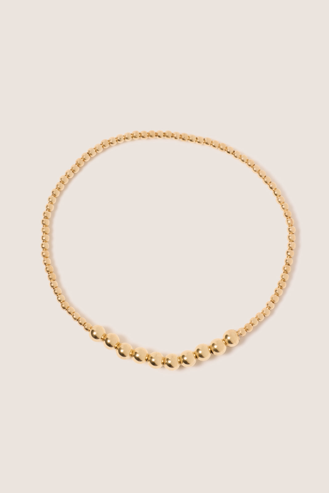 Classic Gold Beaded Bliss 2mm Bead Bracelet