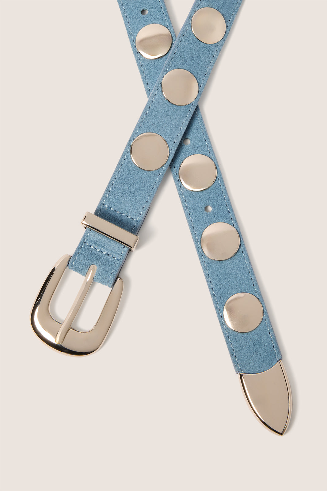 Brett Studded Suede Belt