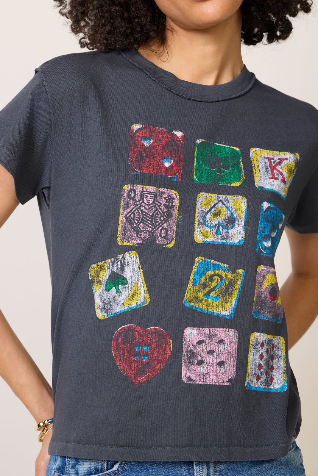 Dice Grid Reverse Girlfriend Tee
