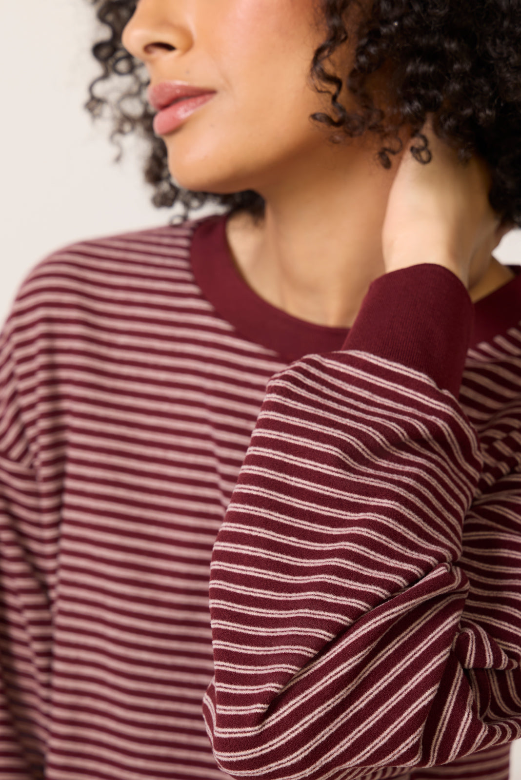 Kaylin Cozy Stripe Tee