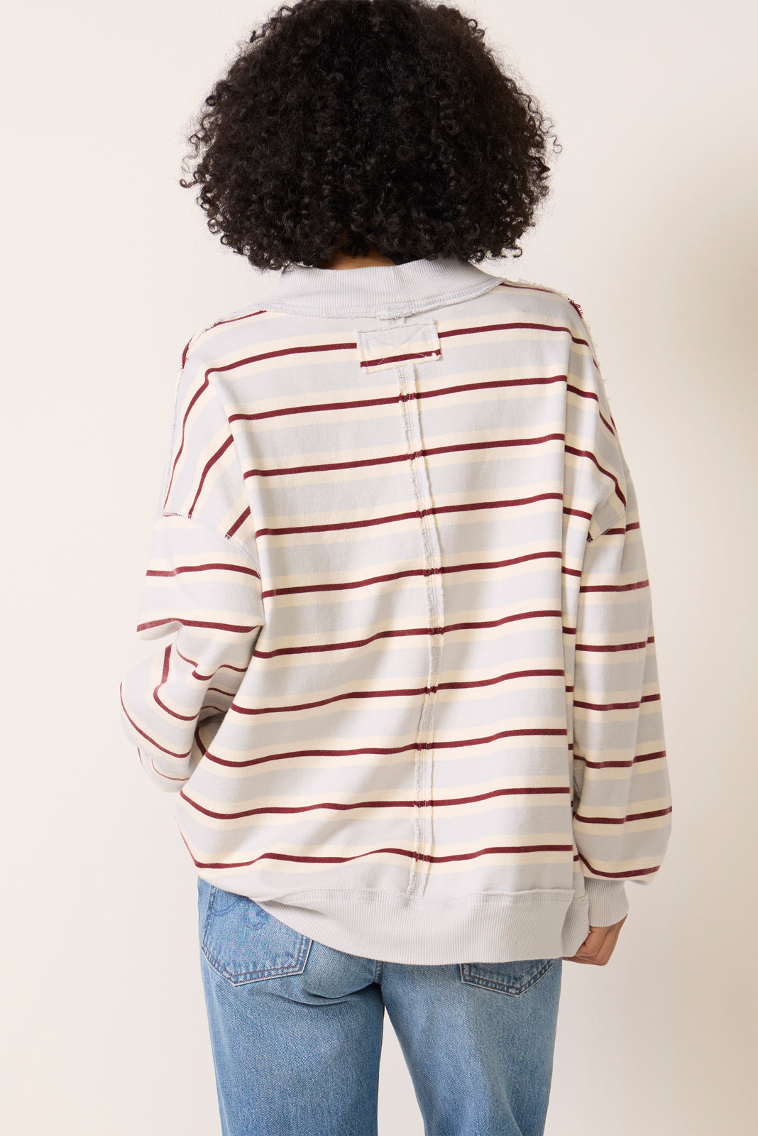 Palm Springs Striped Sweatshirt
