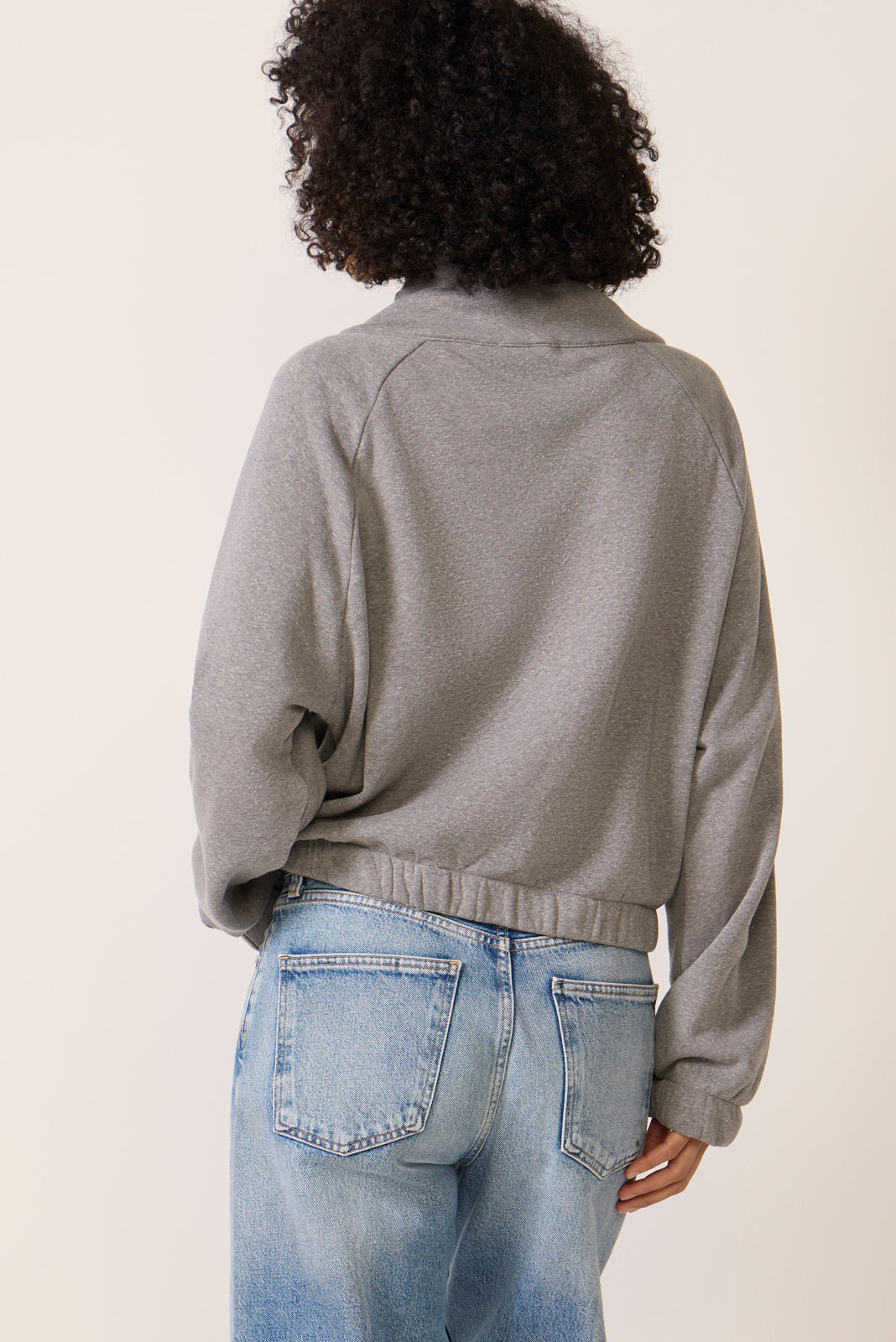 Funnel Neck Full Zip Sweatshirt
