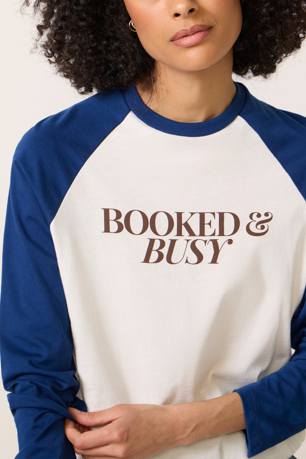 Booked and Busy Baseball Tee