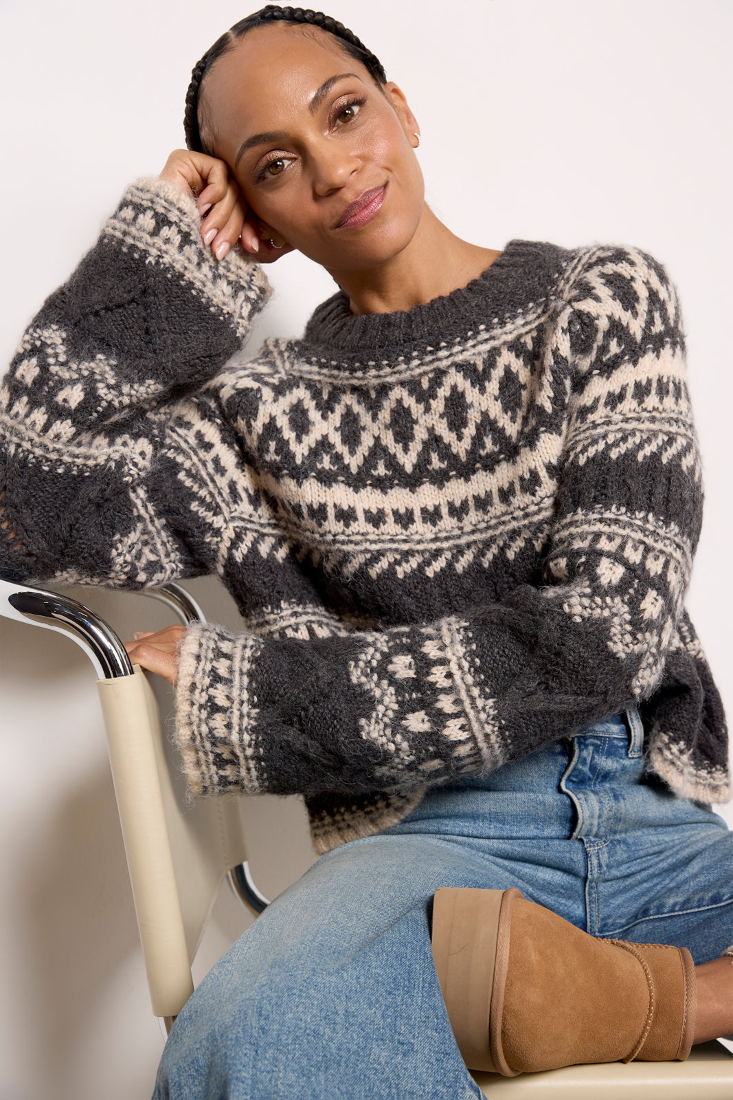 Fairisle Crew Neck Sweater