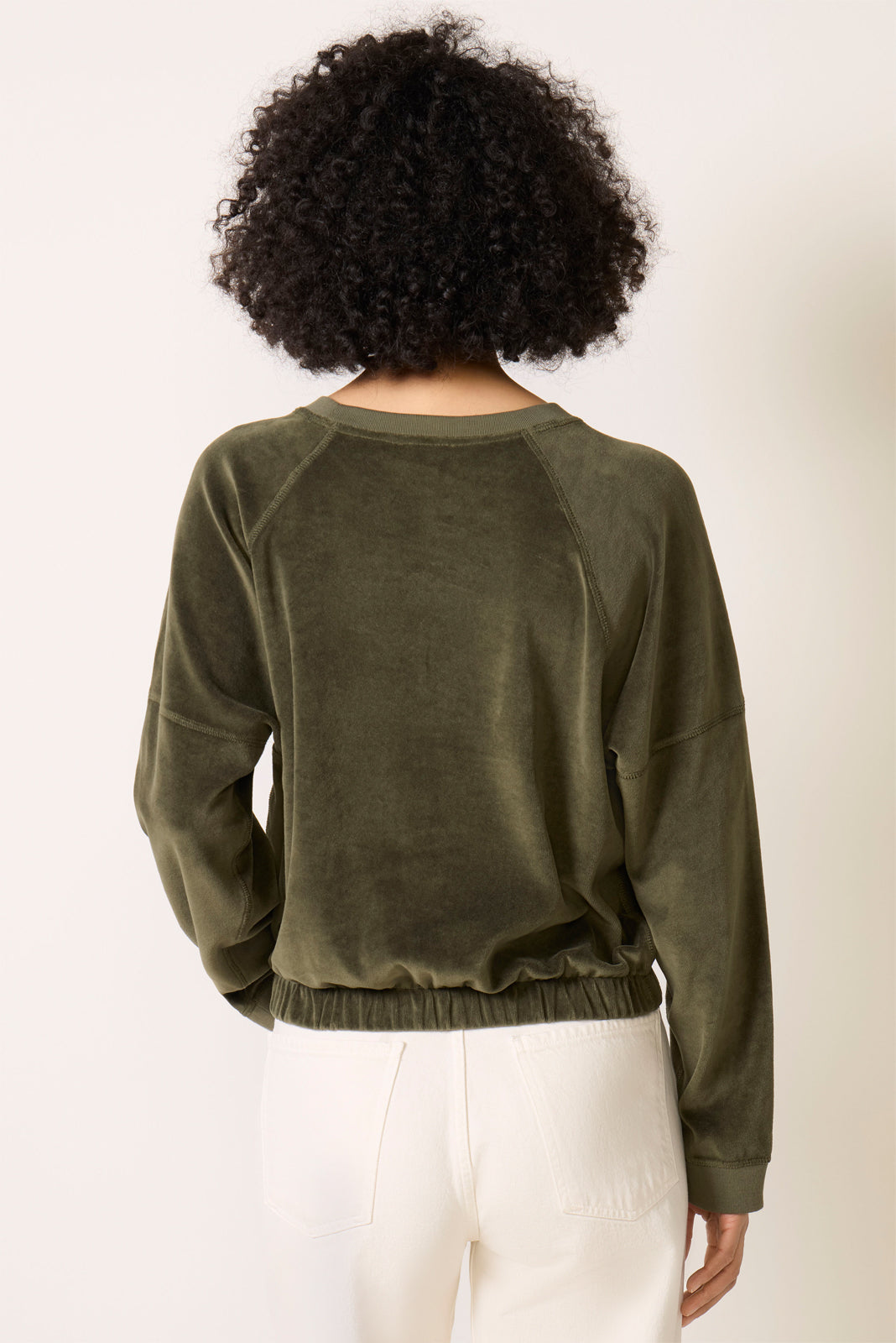 Lucy Velour Crew Sweatshirt