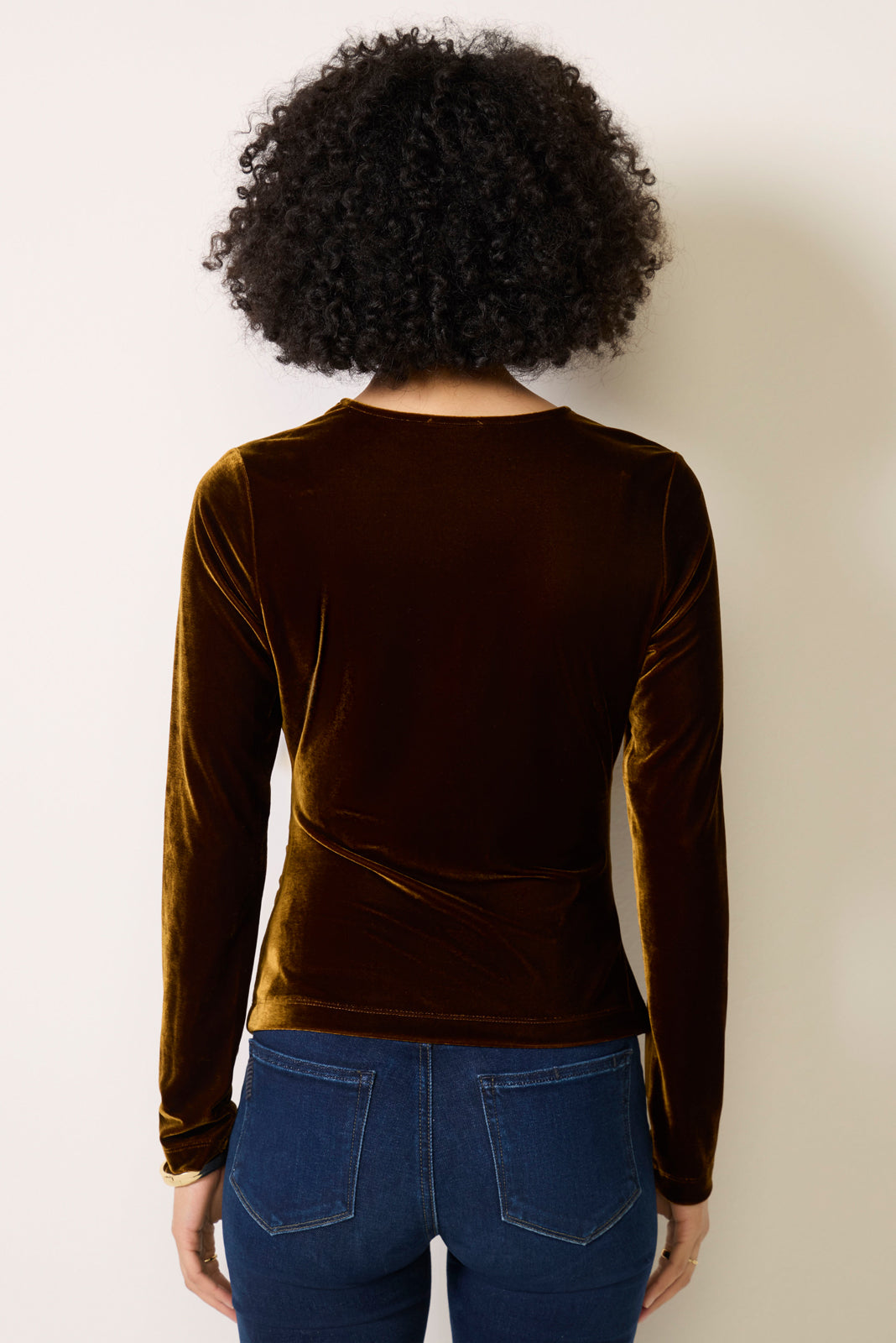 Tess Velour Draped Top