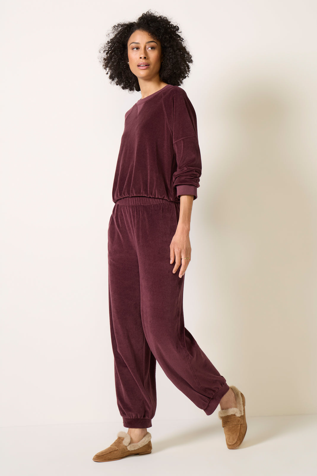 Lucy Velour Jogger