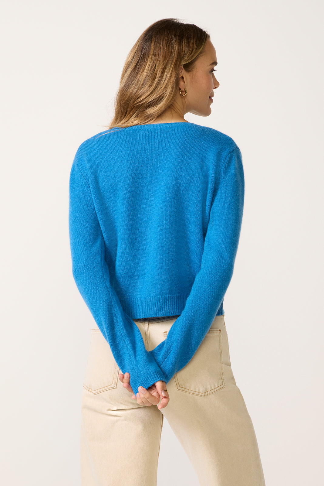 Clara Cashmere Crew Cardigan