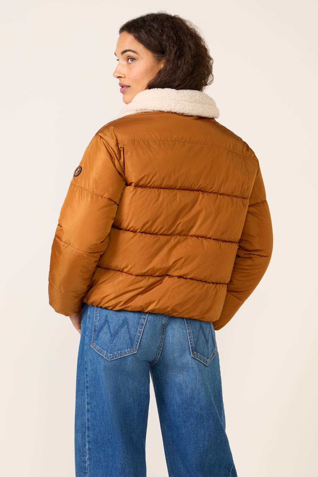 Honey Sherpa Puffer
