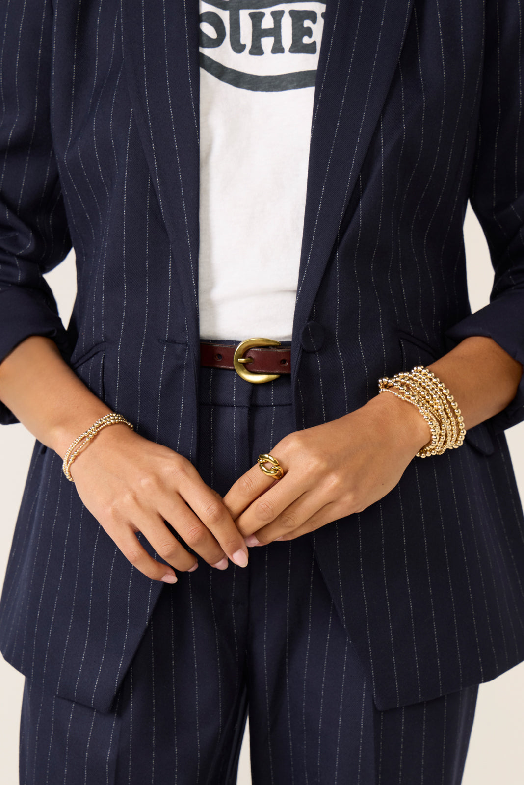 Classic Gold 4mm Bead Bracelet