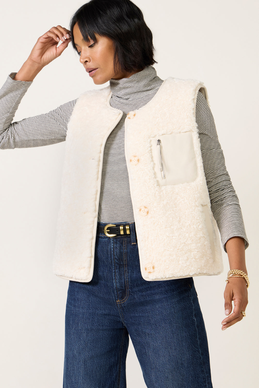 Wesley Shearling Vest