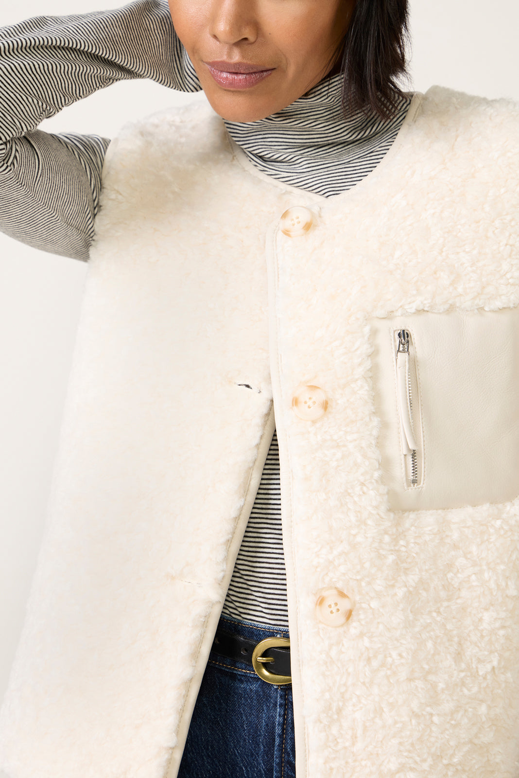 Wesley Shearling Vest