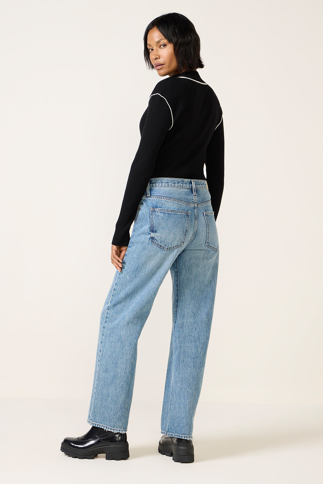 Lexi Bowed Barrel Jean