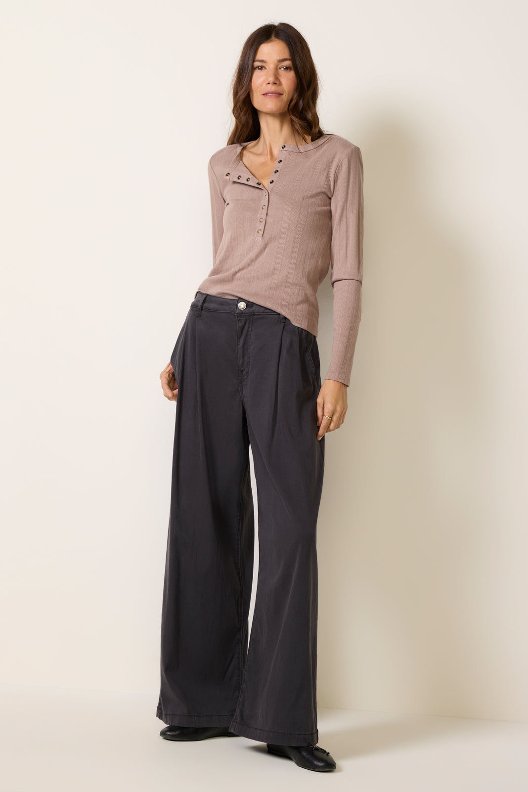 Pointelle Henley Top