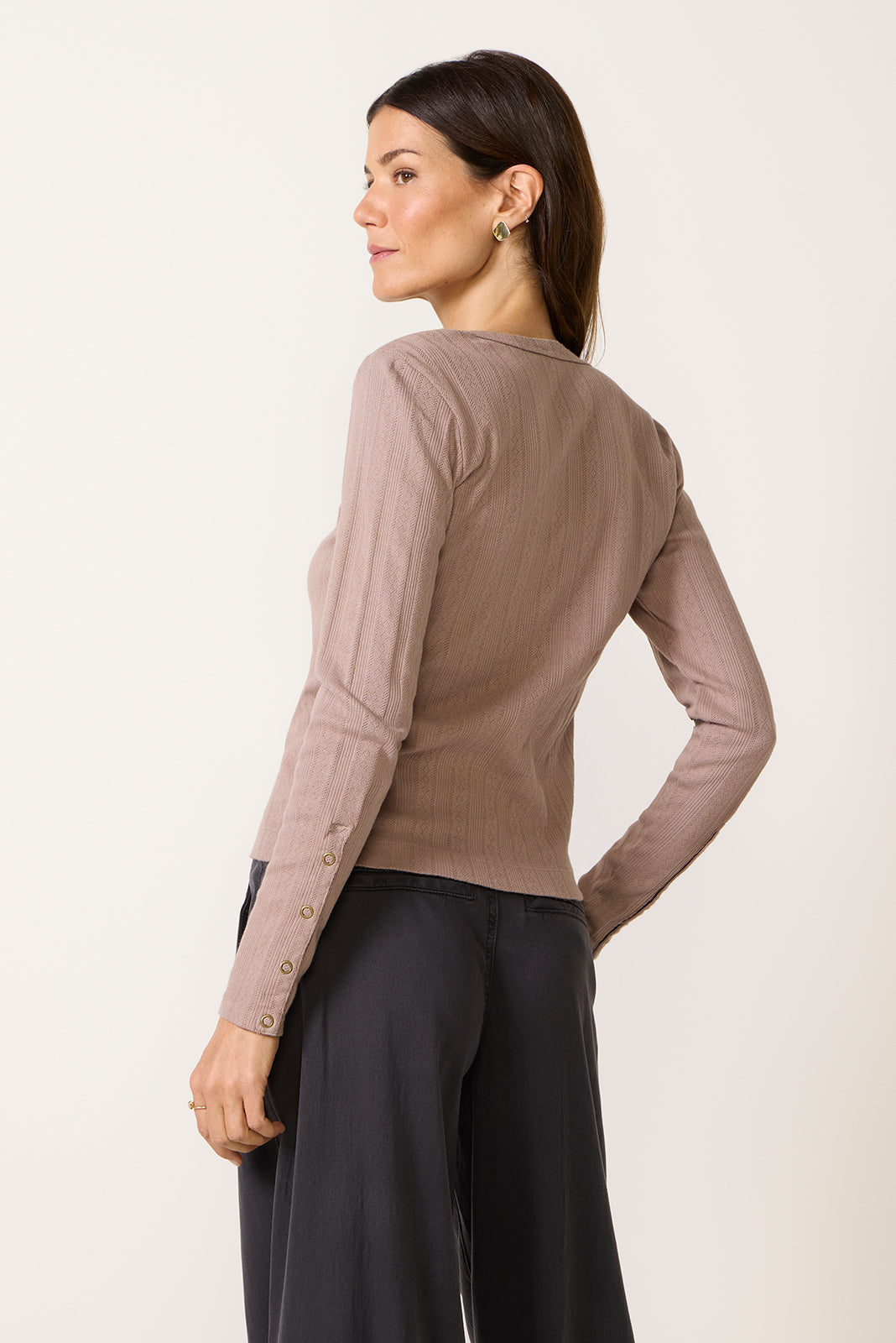 Pointelle Henley Top
